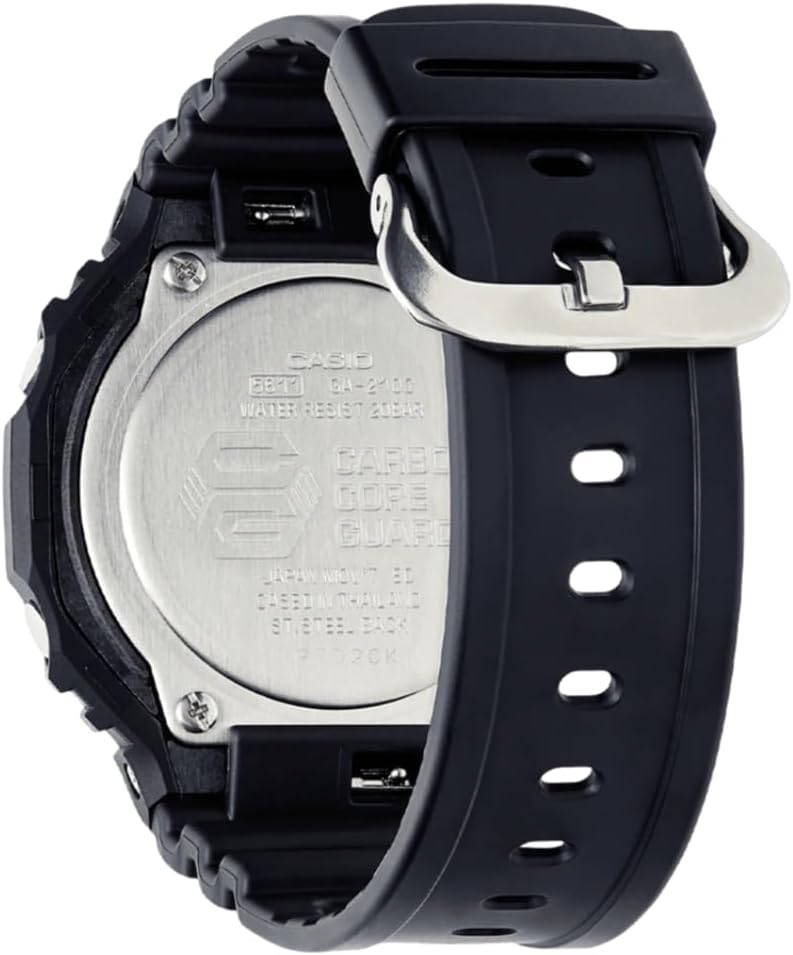 Casio G-Shock Mens Analogue-Digital Watch with Black Dial and Black Strap GA-2100-1AER