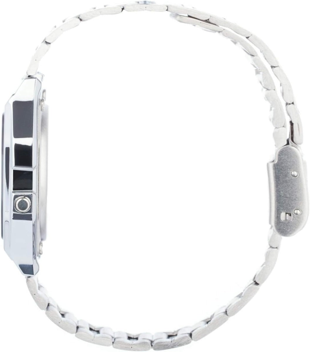 Casio Collection Mens Digital Watch with Blue Dial and Silver Strap A158WEA-2EF