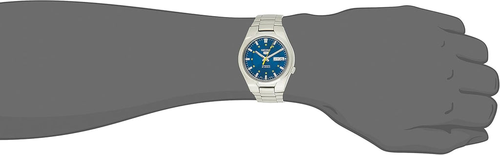 Seiko Men's Automatic Watch with Blue Dial and Stainless Steel Bracelet SNK615K1