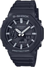 Casio G-Shock Mens Analogue-Digital Watch with Black Dial and Black Strap GA-2100-1AER