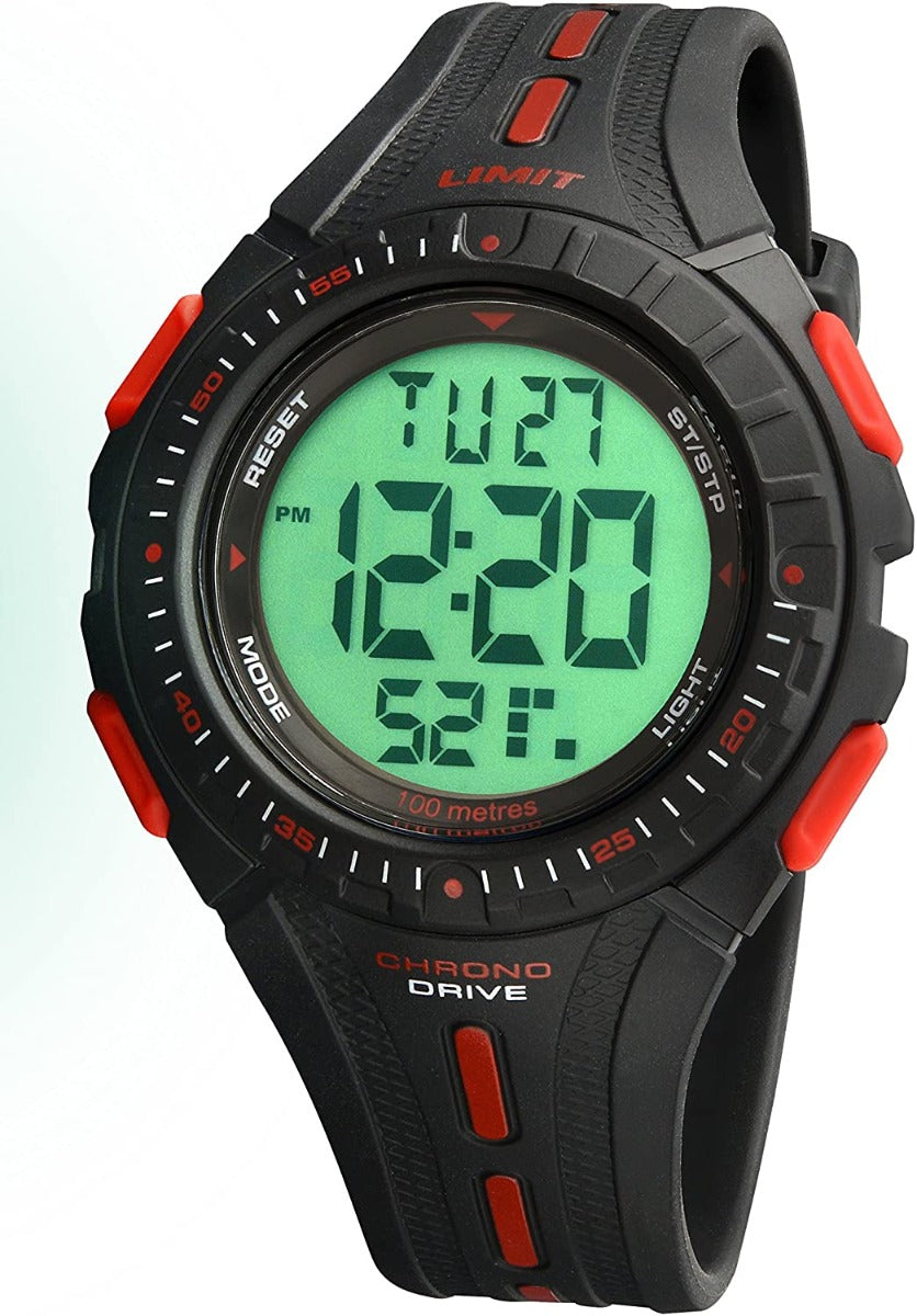 Limit Boys Round Black Plastic Digital Watch 5391