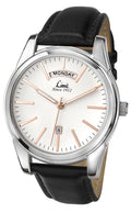 Limit Men's Quartz Watch with White Dial Analogue Display and Black PU Strap 5483.01