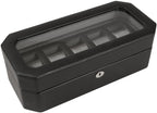 WOLF Heritage Watch Box for 5 watches with Glass Cover 4583029