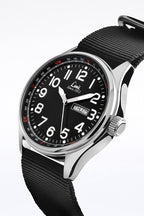 Limit Men's Watch with Black Dial & Black Canvas Strap 5493