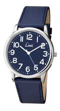 Limit Mens Blue Strap Blue Easy Read Dial Watch 5606