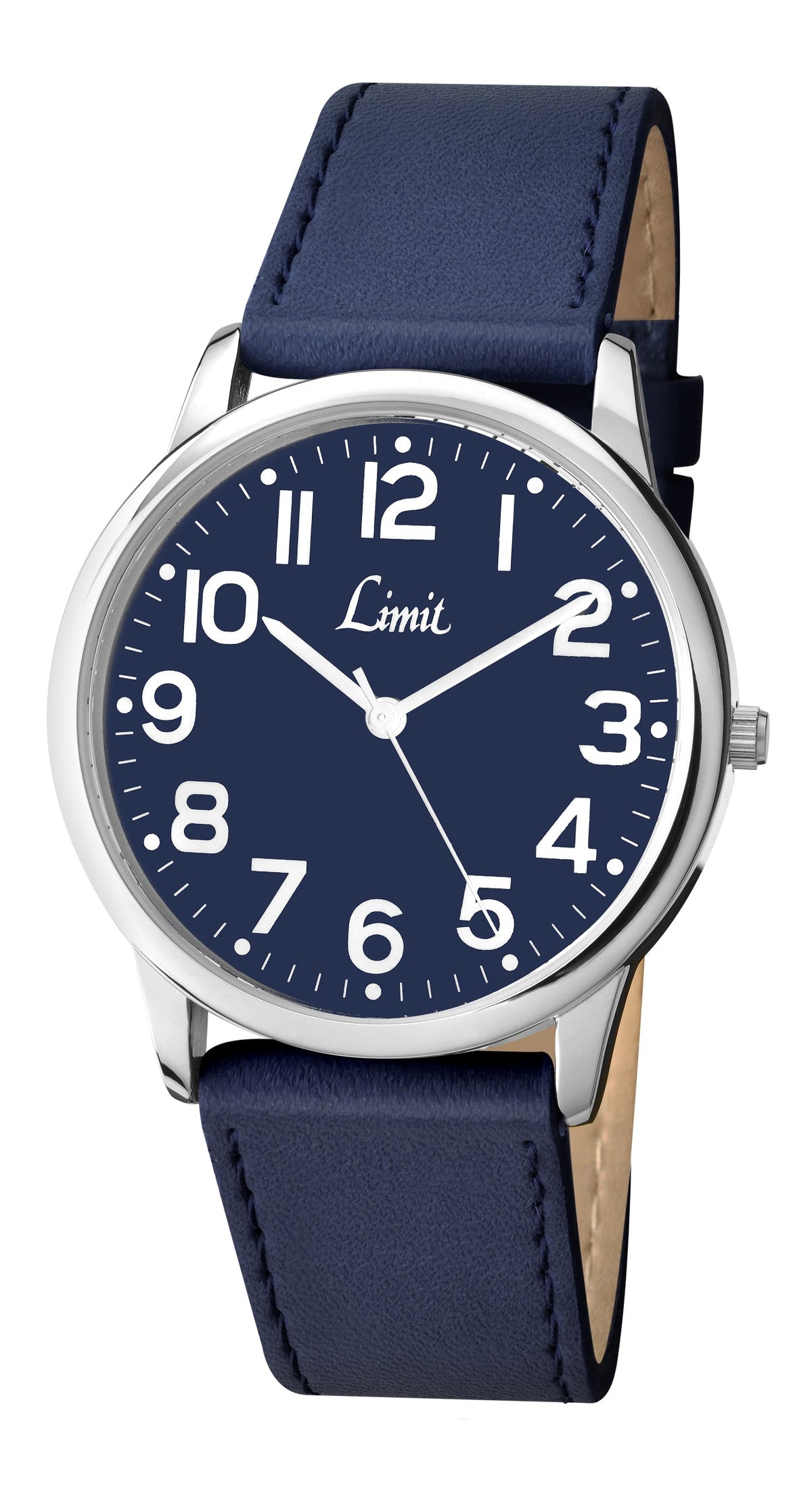 Limit Mens Blue Strap Blue Easy Read Dial Watch 5606