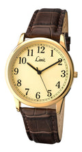 Limit Mens Gold Plated Strap Watch 5610