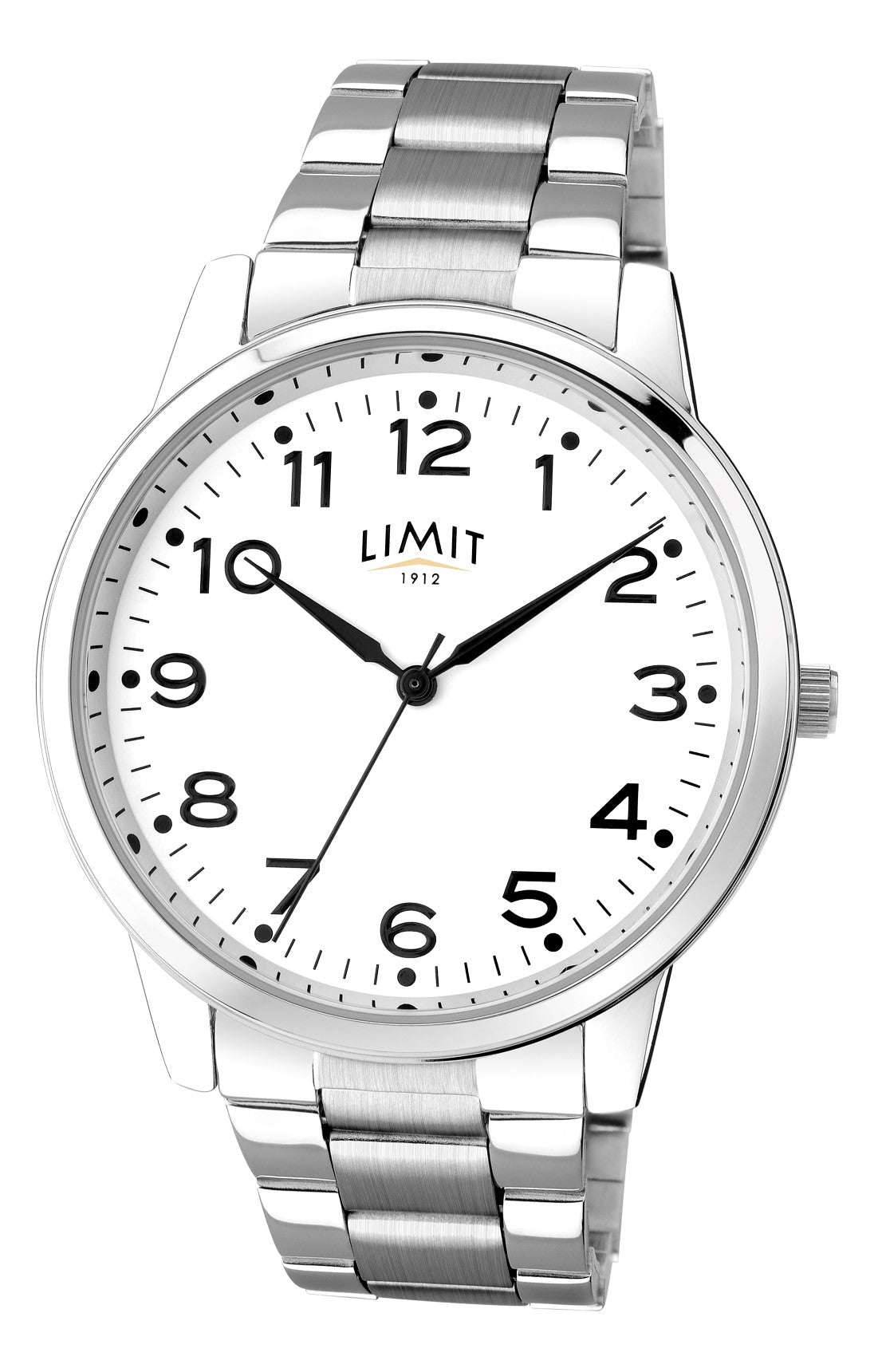 Limit Mens White Dial Bracelet Watch 5624