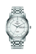 Roamer Men's Automatic Watch with White Dial Analogue Display and Silver Stainless Steel Bracelet 570637 41 15 50