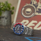 Seiko 5 Men's Automatic Watch with Blue Dial and Stainless Steel Strap SRPD53K1