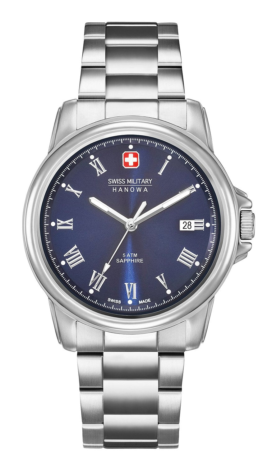 Swiss Military Swiss Corporal Men's Quartz Silver Stainless Steel Bracelet Watch
