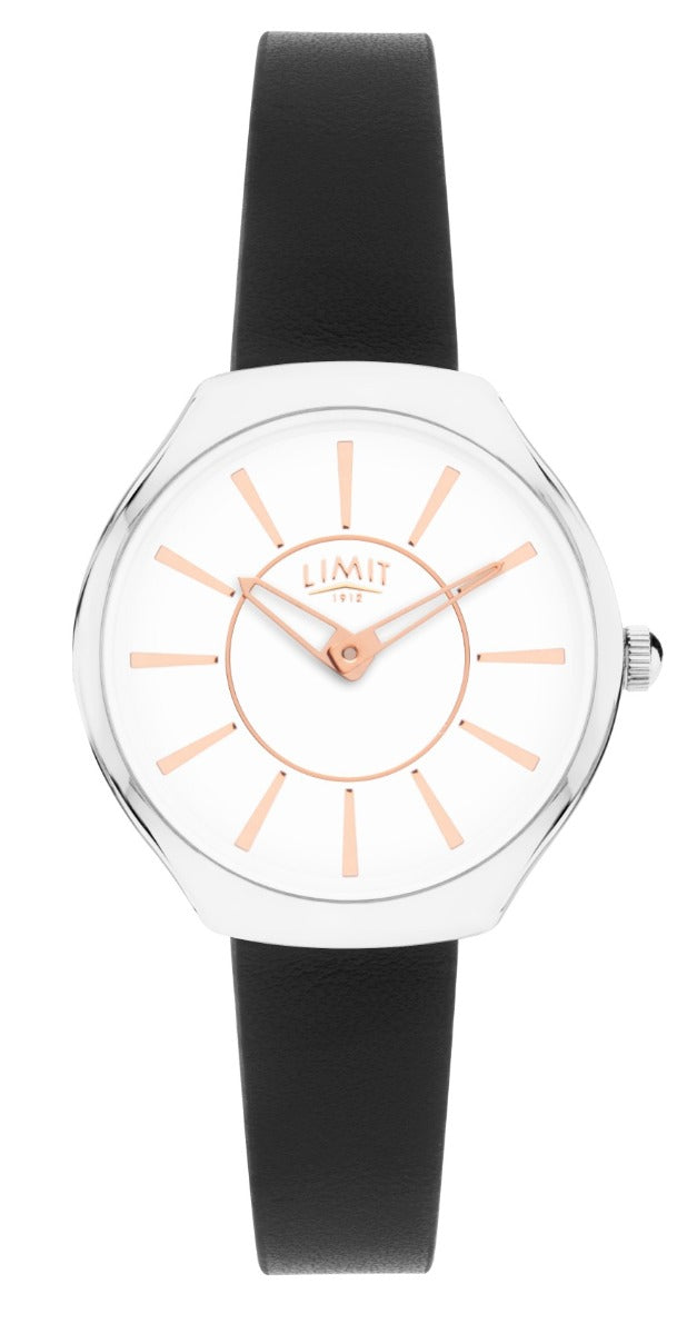 Limit Classic Ladies Watch with Brown Strap and White Dial 60037