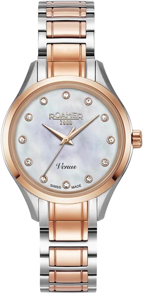 Roamer Venus Ladies Watch with Mother of Pearl Dial and Two Tone Bracelet 600847 47 29 60