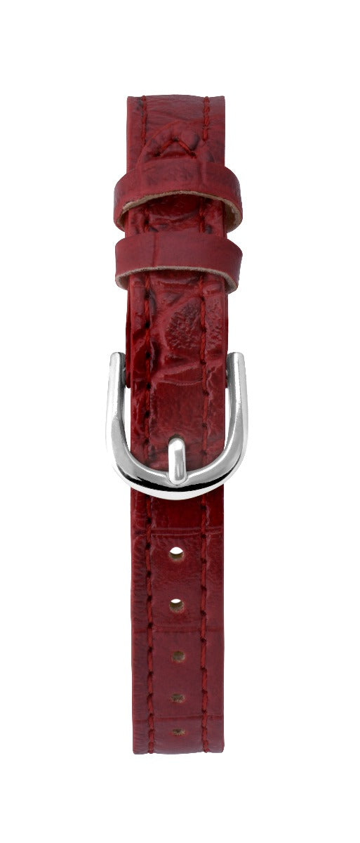 Gwylio Menywod Limit gyda Strap Coch a Deial Gwyn 60203
