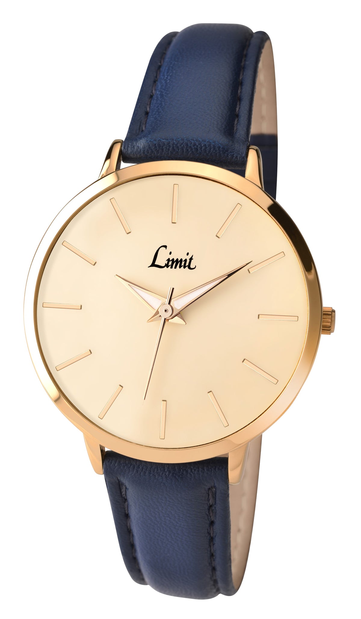 Limit Ladies Edition Gold Dial Blue Strap Watch 6138