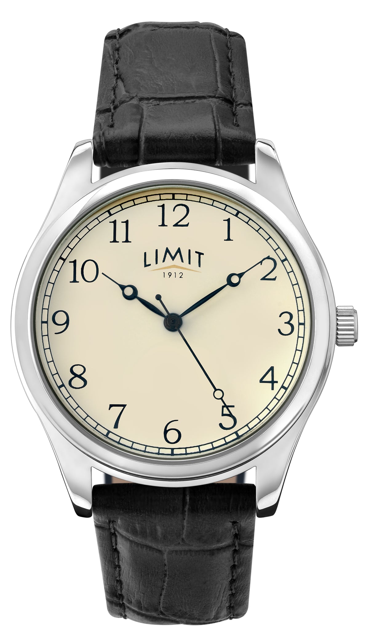 Limit Classic Ladies Cream Dial Black Strap Watch 6179
