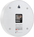 Mondaine Wall Clock with White Face and White Case A990.CLOCK.10SBB