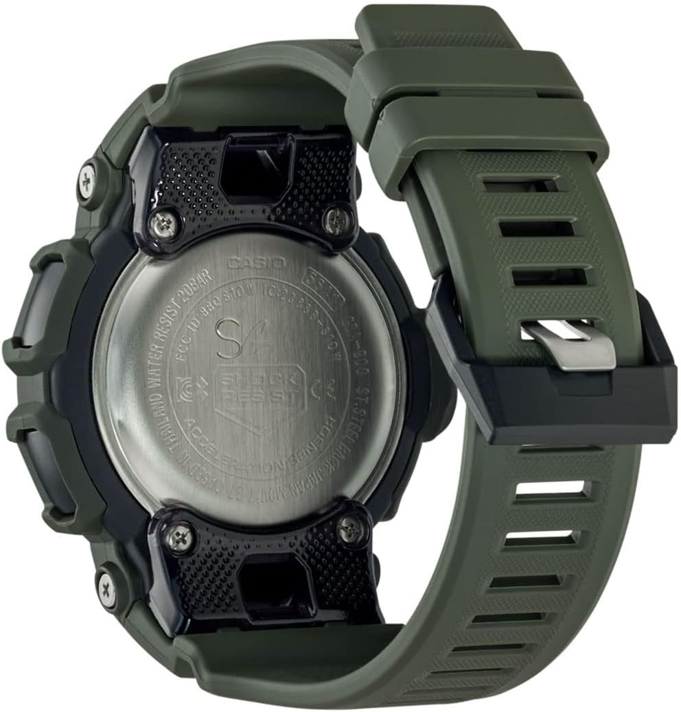Casio G-Shock Mens Analogue-Digital Watch with Black Dial and Green Strap GBA-900UU-3AER