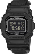 Casio G-Shock Mens Digital Watch with Black Dial and Black FIDLOCK Strap DW-5600MNC-1ER