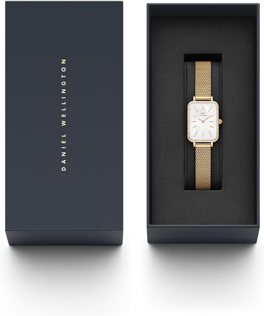 Daniel Wellington Ladies Watch with Mother of Pearl Dial and Gold Strap DW00100668