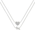 Radley London Ladies Silver Plated Heart & Jumping Dog Necklace RYJ2405S