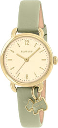RADLEY Ladies Watch with Gold Dial and Green Leather Strap RY21928A