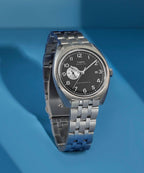 Timex Marlin Automatic Mens Watch With Black Dial and Silver Strap TW2W58800UK
