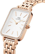 Daniel Wellington Ladies Watch with White Dial Rose Gold Strap DW00100672