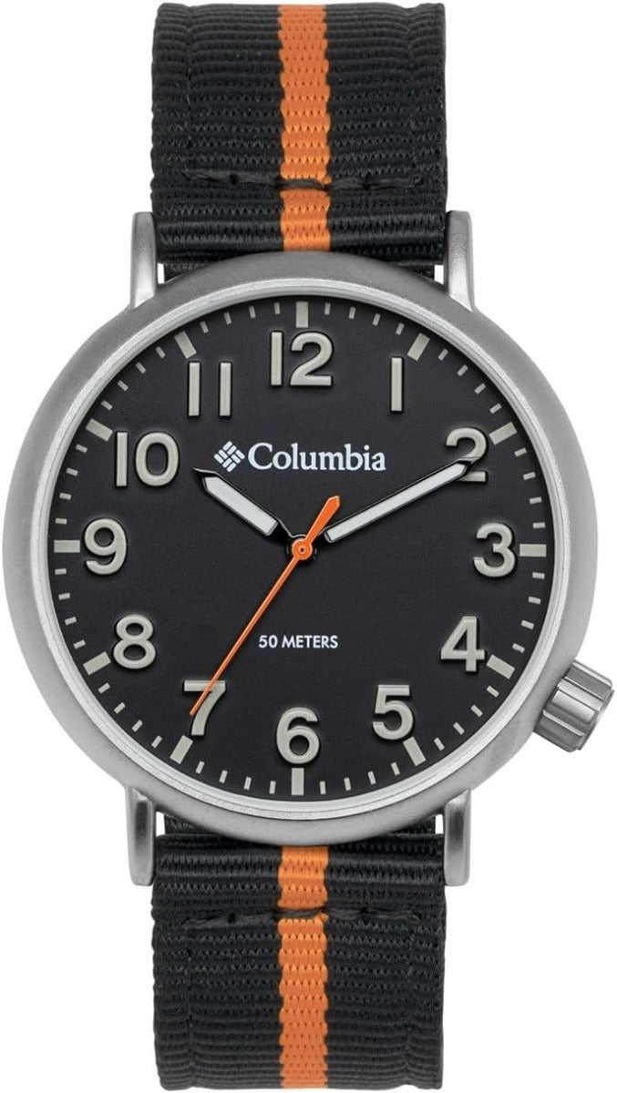 Clustffonau Gwrthwynebu Sŵn Di-wifr Columbia Trailbanks, Deial Du a Strap Ddu CSS16-004
