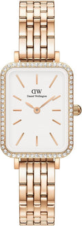 Daniel Wellington Ladies Watch with White Dial Rose Gold Strap DW00100672