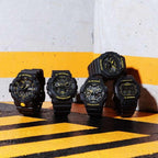 Casio G-Shock Gwylio Analog-Ddigidol i Ddynion gyda Deial Du a Strap Ddu GA-B2100CY-1AER
