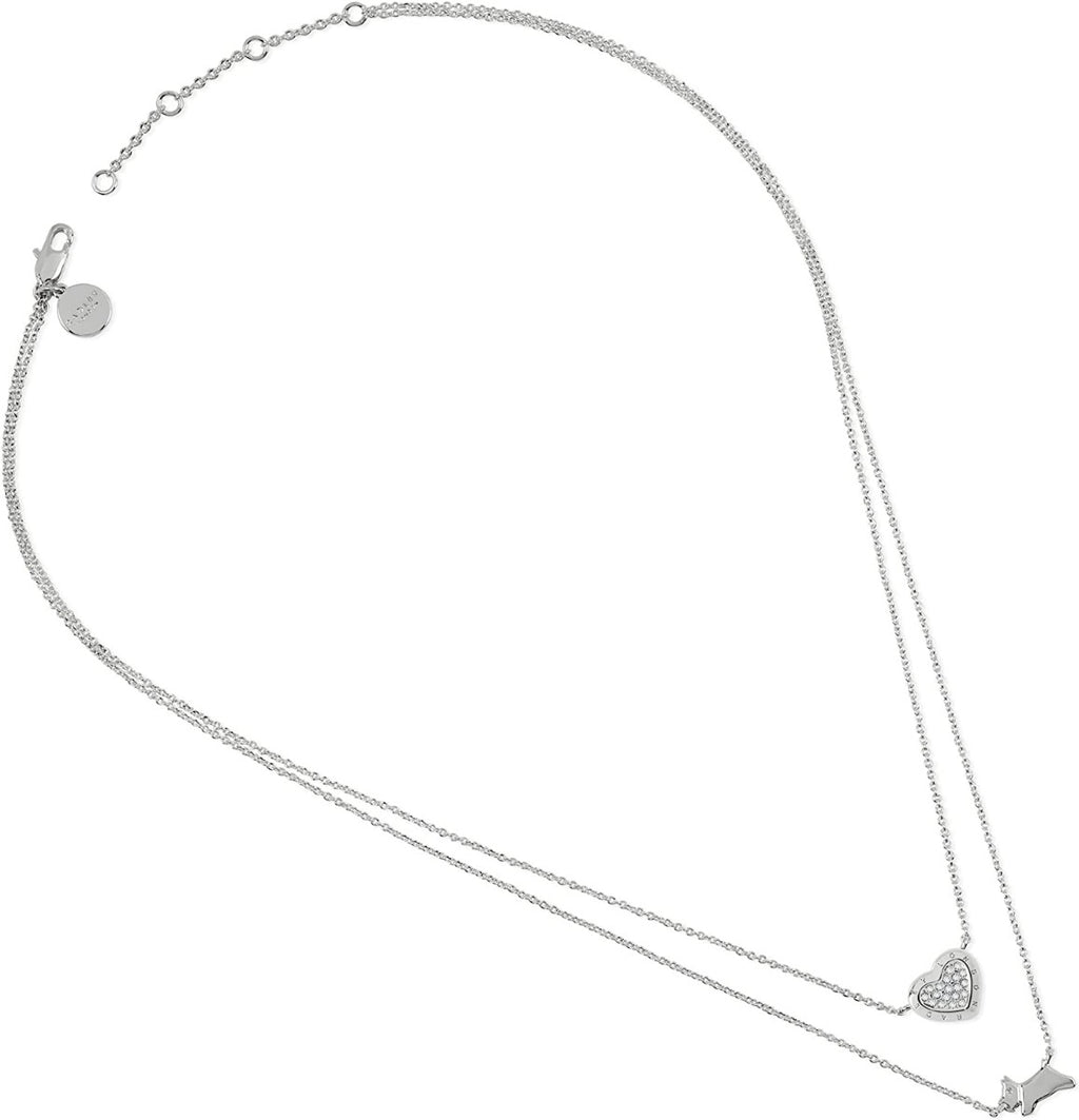 Radley London Ladies Silver Plated Heart & Jumping Dog Necklace RYJ2405S