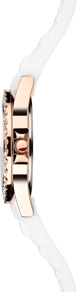Sekonda Ladies Watch with White Silicone Strap and Rose Gold Dial 4663