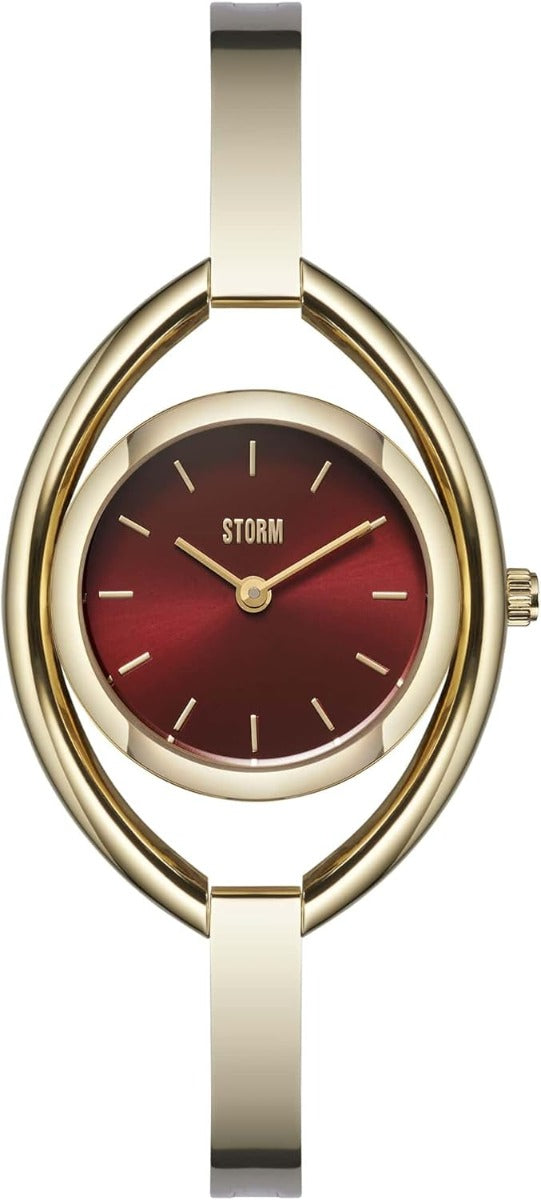 Storm Orlena Gold Red Ladies Watch with Red Dial and Gold Bracelet 47563/GD/R