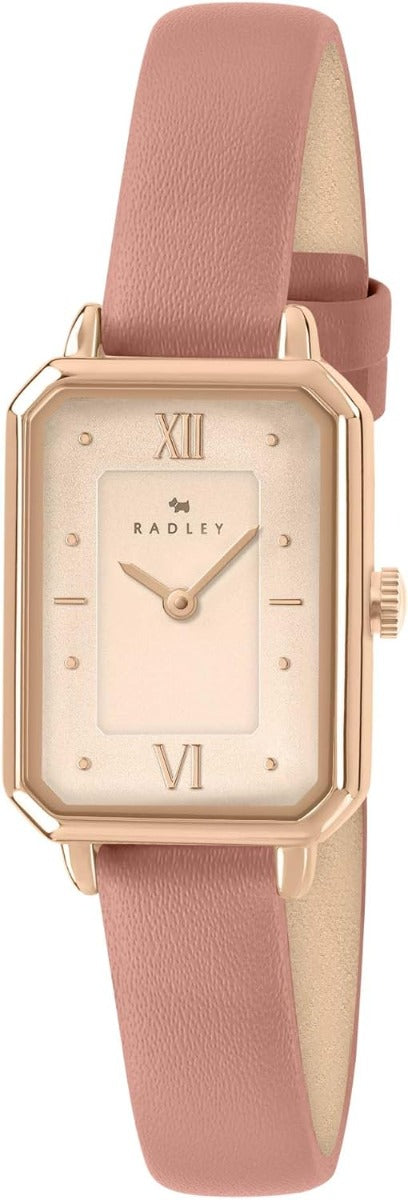 RADLEY Ladies Watch with Rose Gold Dial and Pink Leather Strap RY21924A