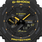 Casio G-Shock Gwylio Analog-Ddigidol i Ddynion gyda Deial Du a Strap Ddu GA-B2100CY-1AER