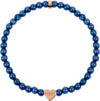 Radley London Ladies 18ct Rose Gold Plated Blue Stone Bracelet RYJ3176S