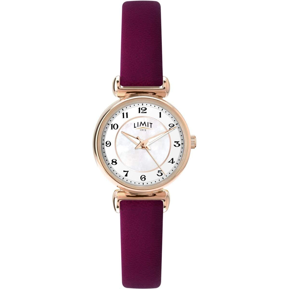 Limit Ladies Mother of Pearl Dial Burgandy Strap Watch 6212 RRP £24.99