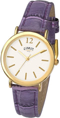 Limit Ladies Watch with Purple Strap and White Dial 6238