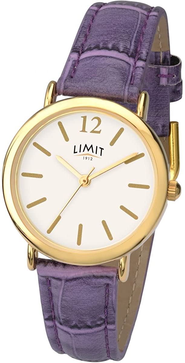 Limit Ladies Watch with Purple Strap and White Dial 6238