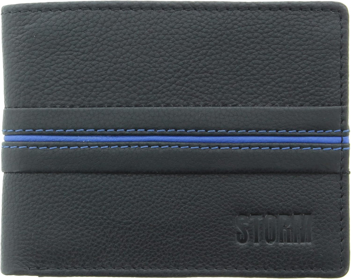 Storm Jersey Mens Black PU Leather Anti-RFID Wallet