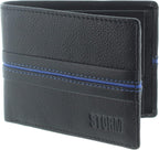 Storm Jersey Mens Black PU Leather Anti-RFID Wallet