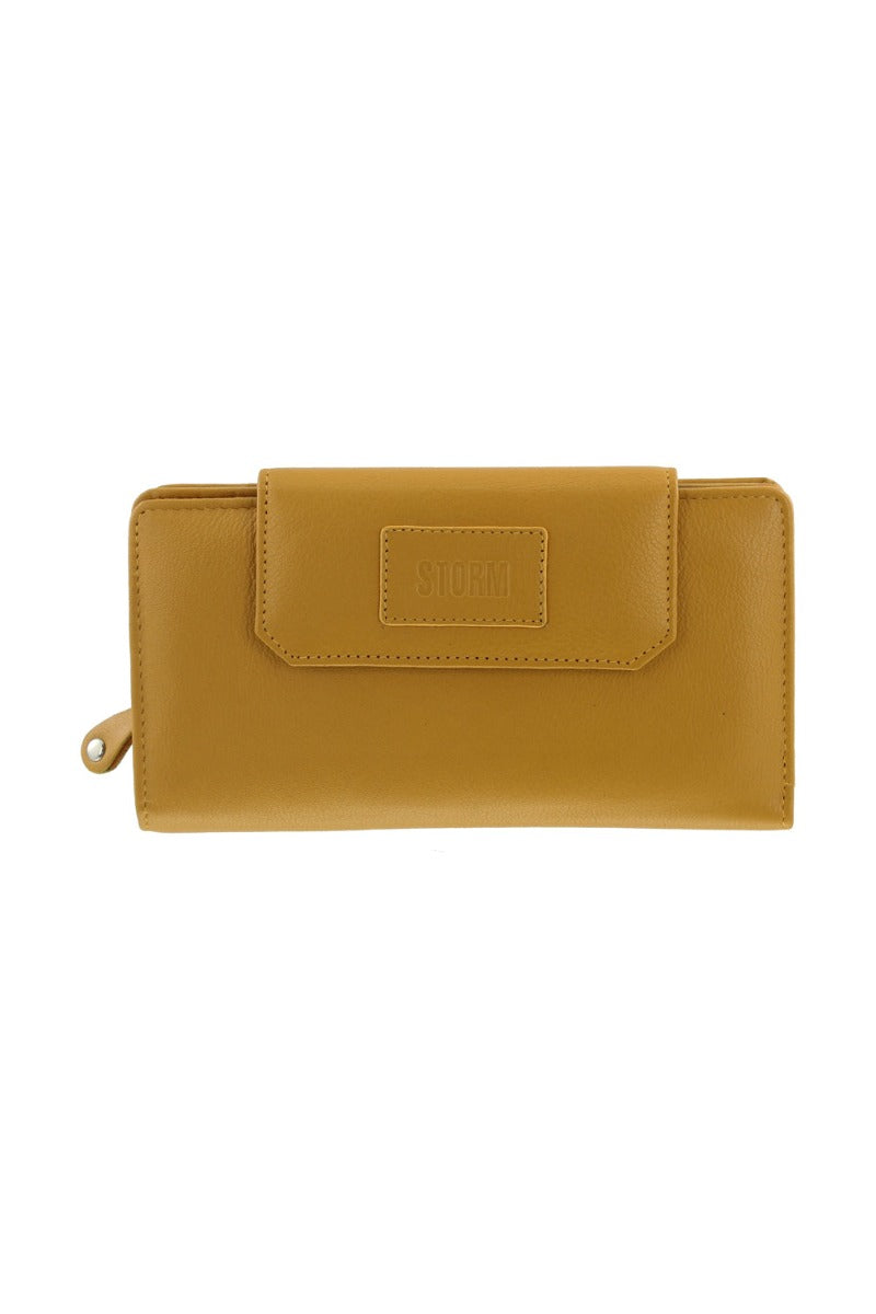 Storm Embassy Ladies Large Mustard Leather Purse