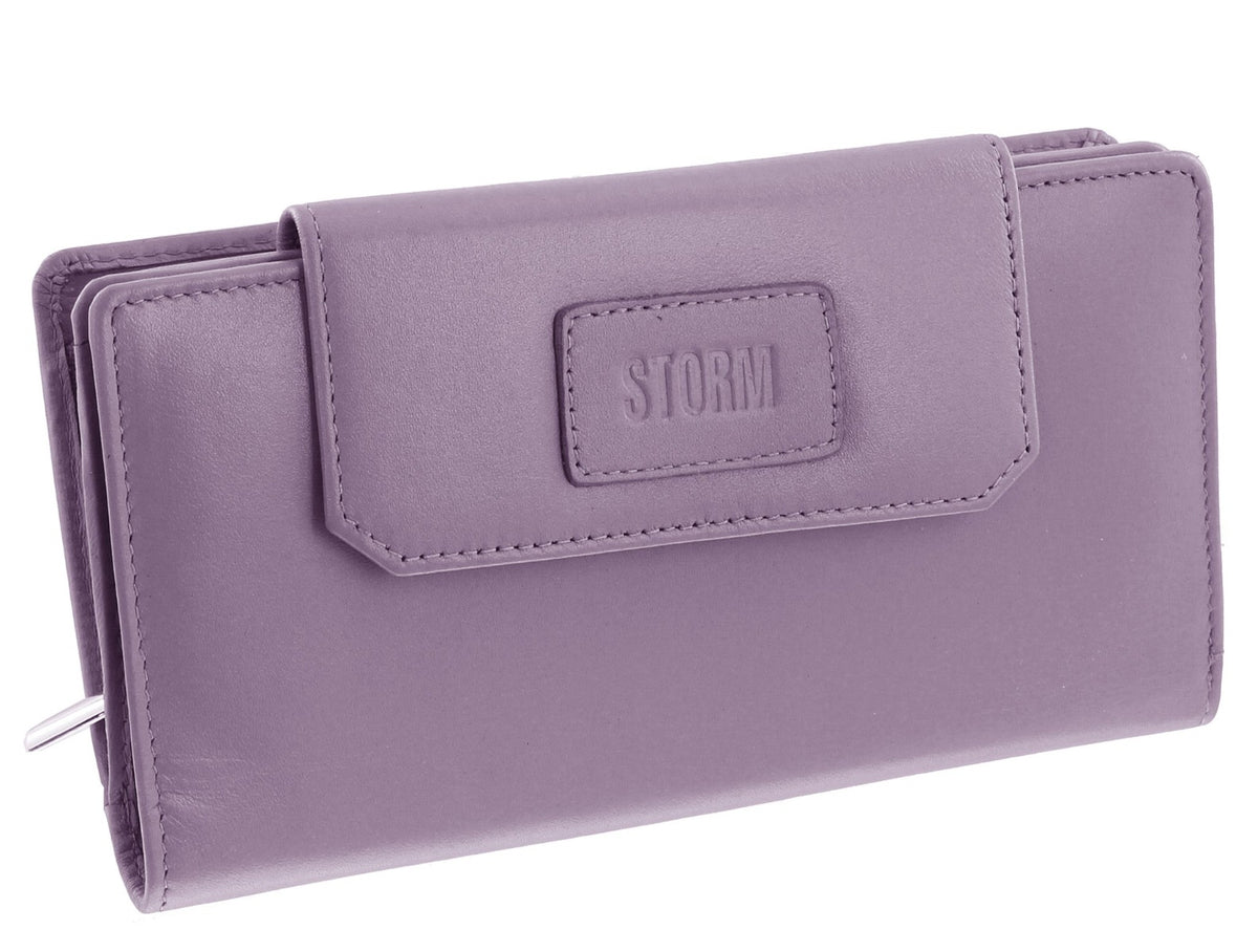 Storm Embassy Ladies Large Lilac Leather Purse