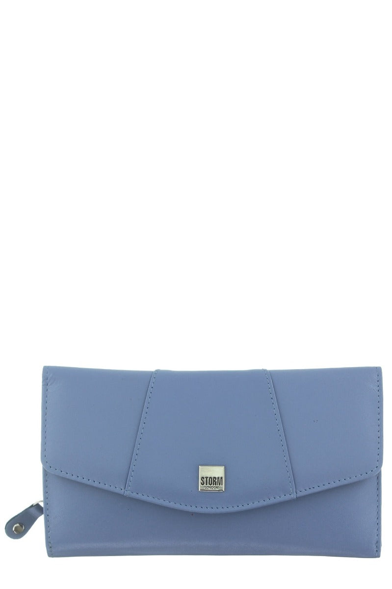 Storm Harmony Ladies Large Mid Blue Leather Purse