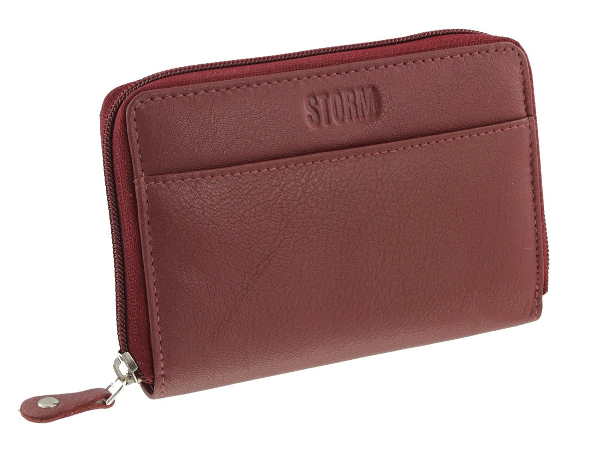 Storm Seabrook Ladies Medium Red Leather Purse