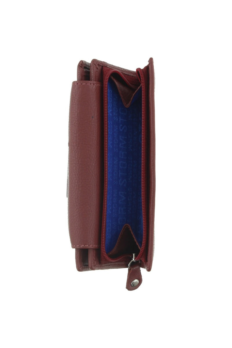 Storm Embassy Ladies Medium Red Leather Purse