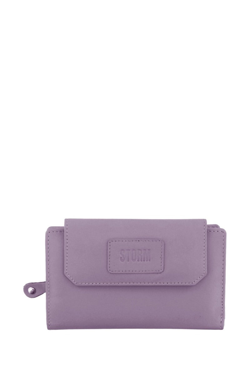 Storm Embassy Ladies Medium Lilac Leather Purse