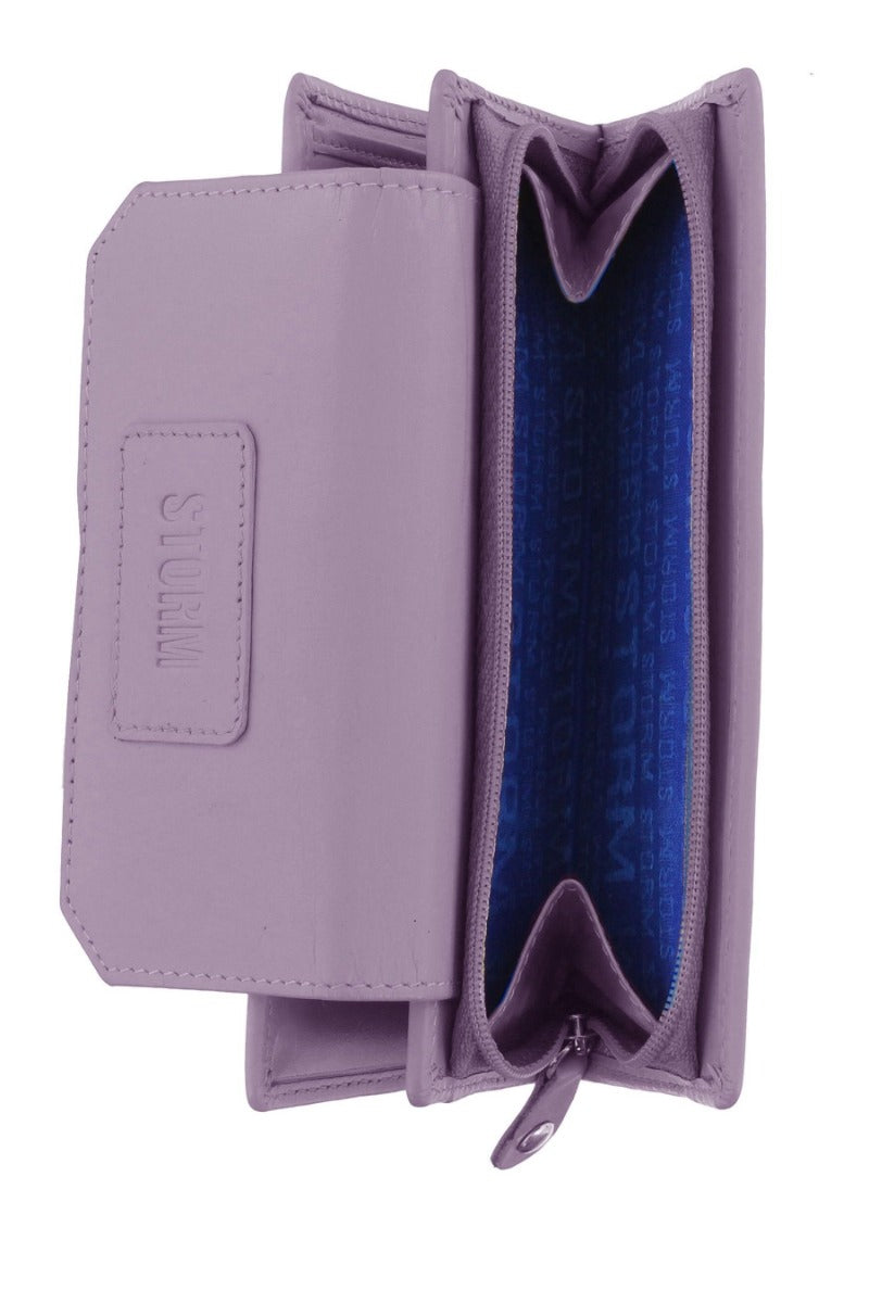Storm Embassy Ladies Medium Lilac Leather Purse