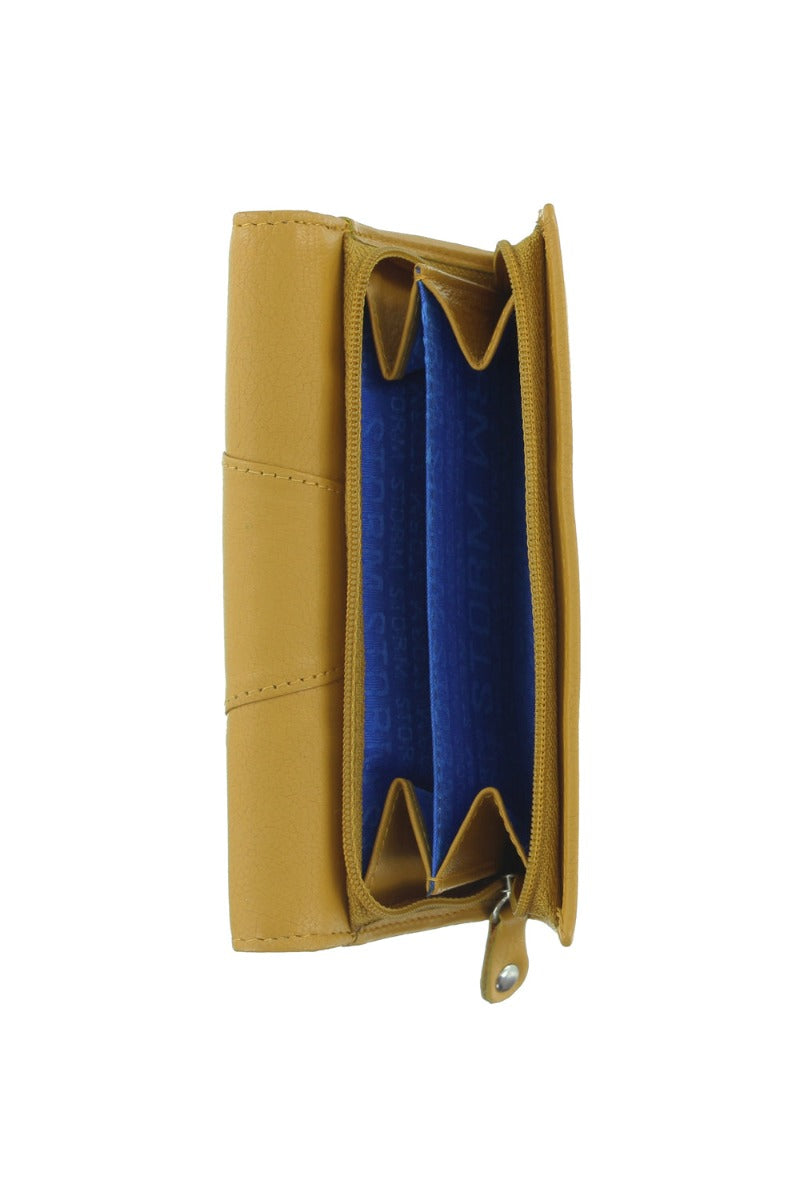 Storm Harmony Ladies Medium Mustard Leather Purse